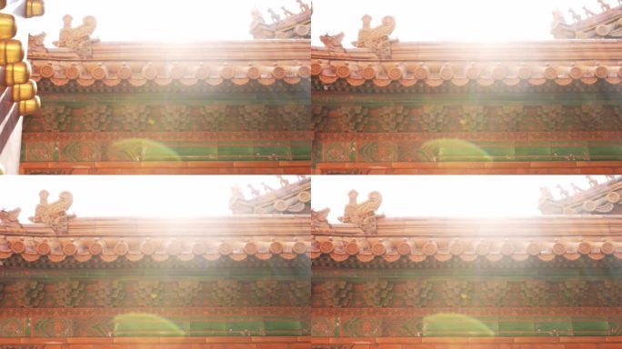 故宫传统古建筑角脊神兽