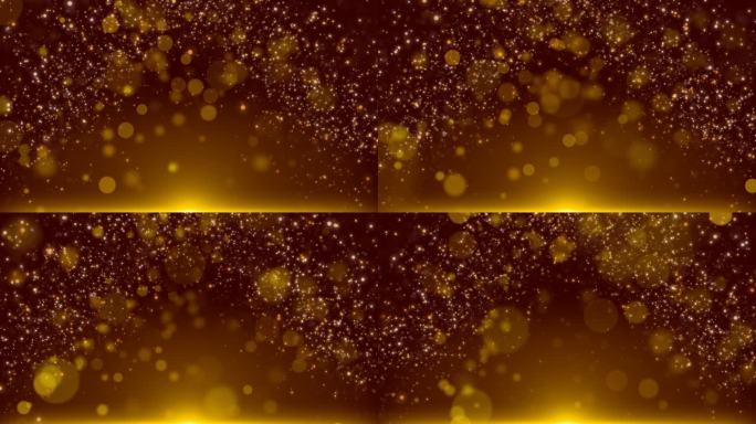 4K金色粒子01光斑无缝衔接-透明通道
