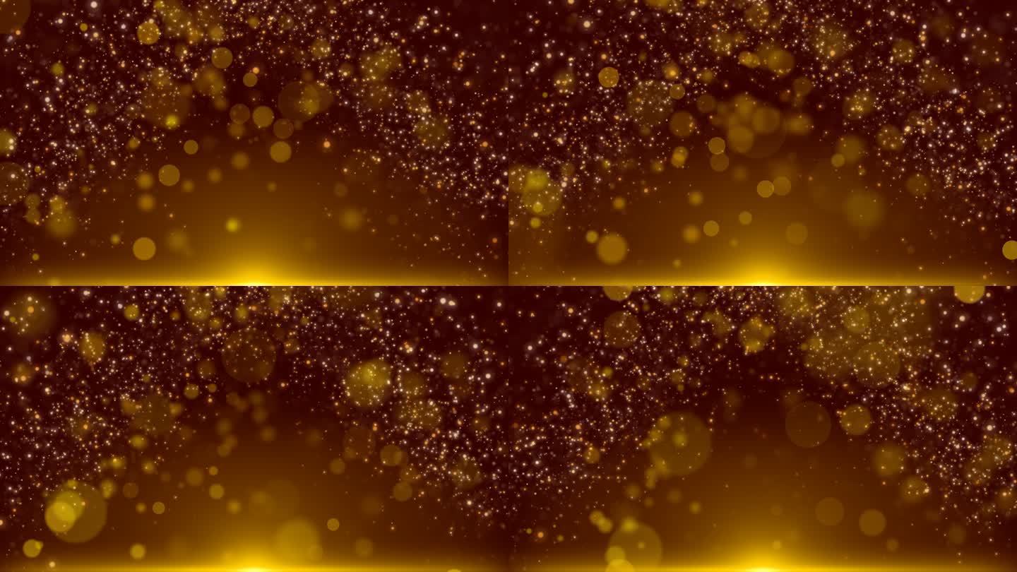 4K金色粒子01光斑无缝衔接-透明通道