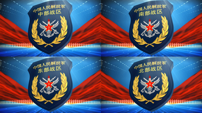 各战区部队臂章标题目展示图文片头