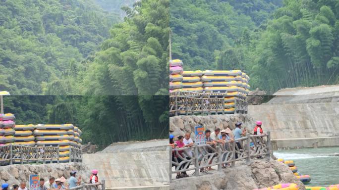 四川德阳绵竹市龙门山云溪谷漂流