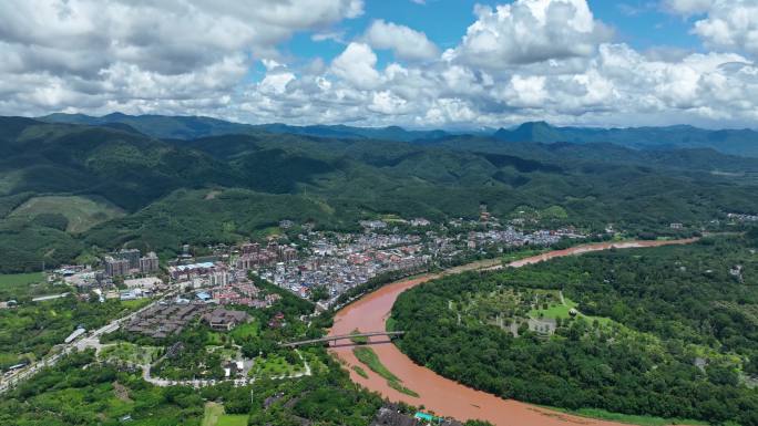 延时：澜沧江边的景洪市