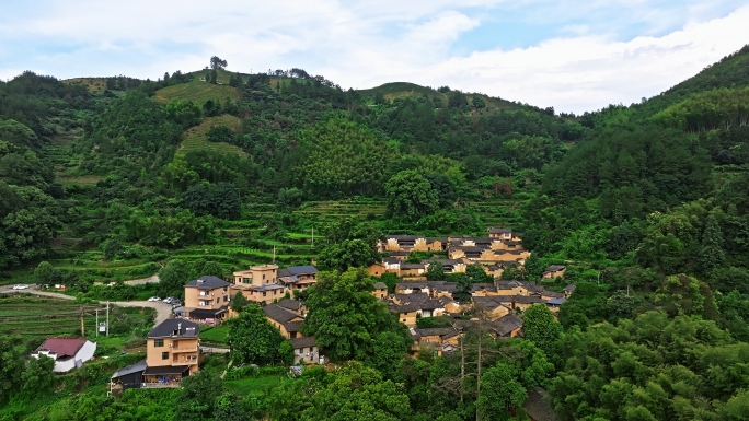 【4k原创】丽水松阳县杨家堂村航拍