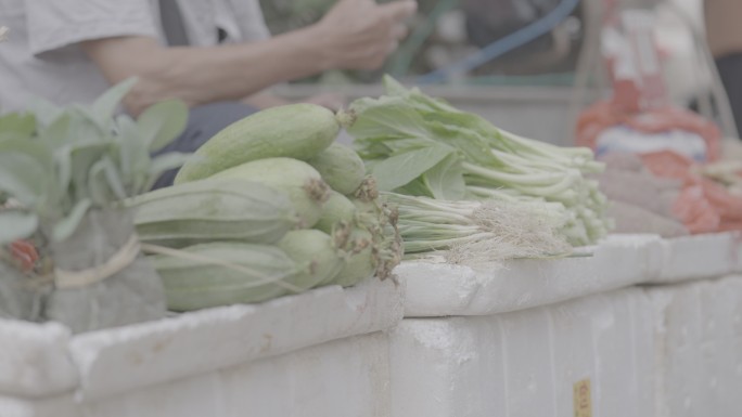 菜市场 菜贩 卖菜 买菜 挑菜 菜摊