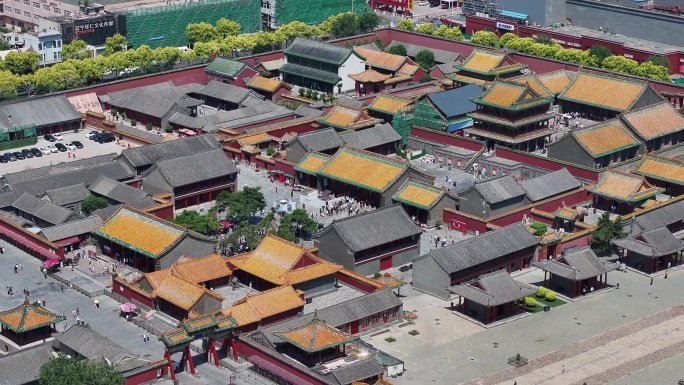 沈阳市沈河区地标航拍4K