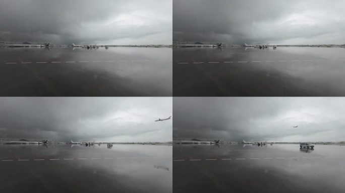 雨后的宝安机场