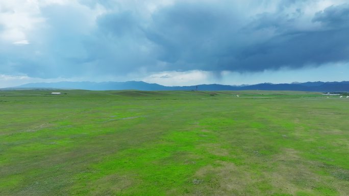 4K正版-航拍新疆草原雪山自然景观07