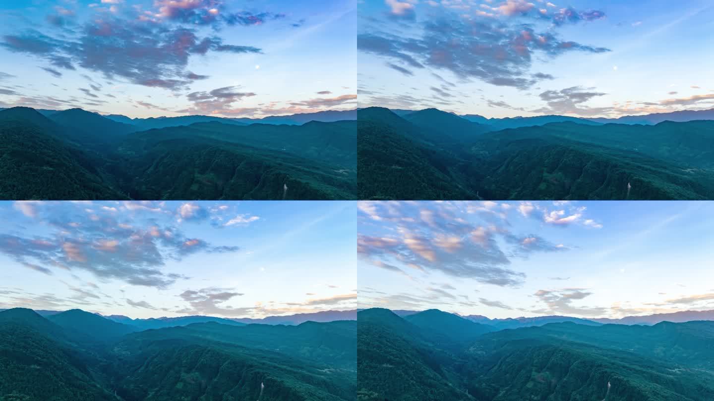 自然景观山川大地天空云彩航拍延时视频素材