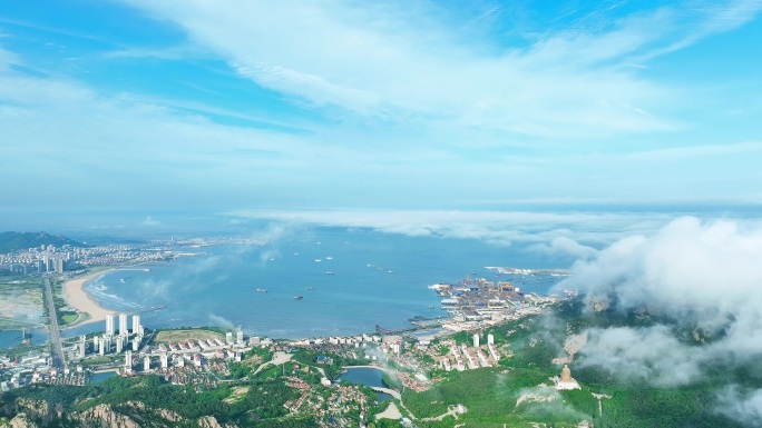 荣成石岛国际海水浴场航拍