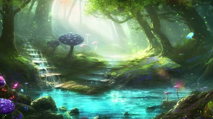 爱丽丝梦游仙境 梦幻森林、童话森林