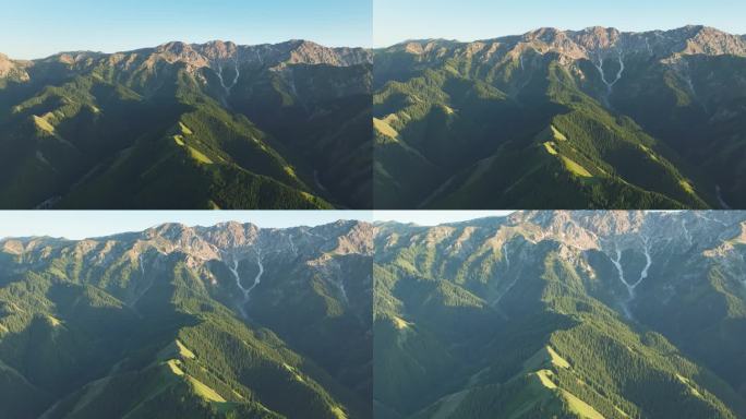 4K正版-航拍新疆山脉森林自然景观05