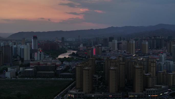 乐都区 城市建设 专题片 湿地公园 航拍