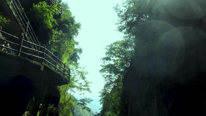 尼珠河大峡谷避暑航拍4K