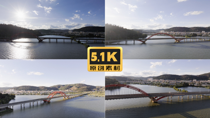 5K-晋宁海口特大桥，晋宁航拍