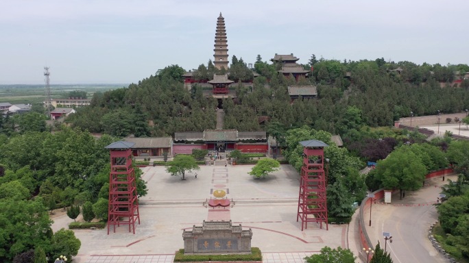 山西永济 普救寺  4K 航拍