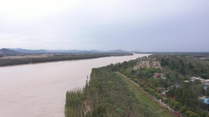 黄河平阴外山村