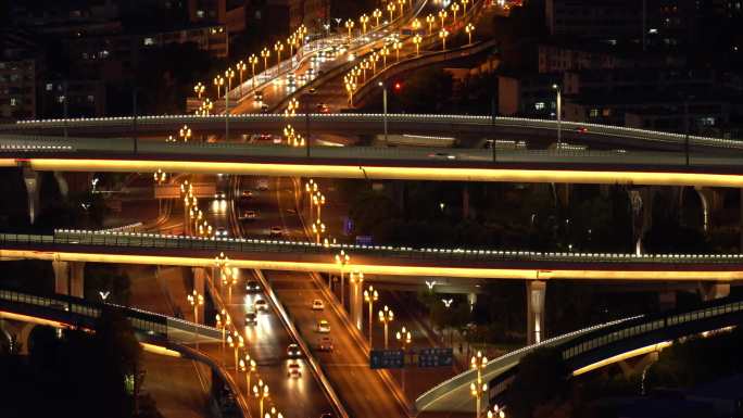 青海西宁立交桥夜景