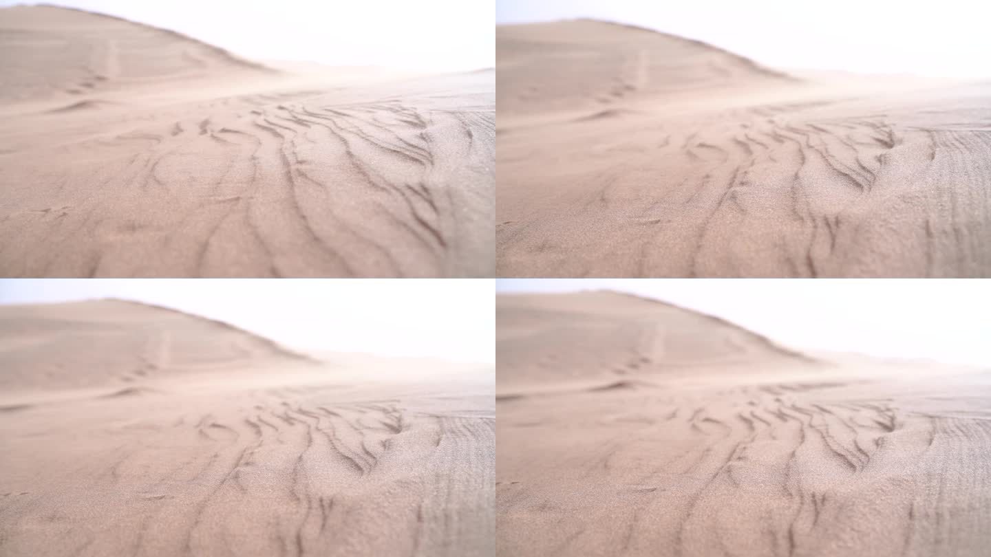 沙漠沙尘暴形成纹理实拍视频视频素材1