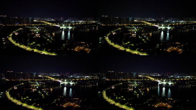 南康家居小镇夜景航拍