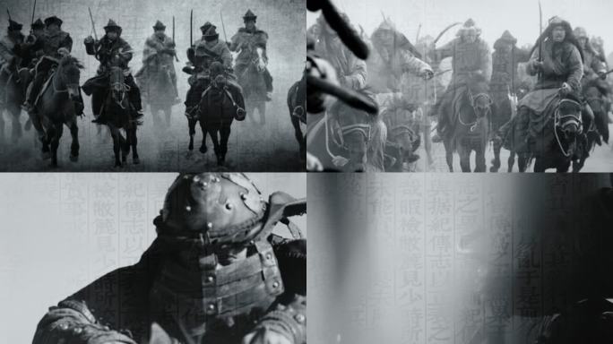 少数民族战争蒙古骑兵历史资料动画F