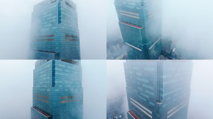 长沙国金中心雾景