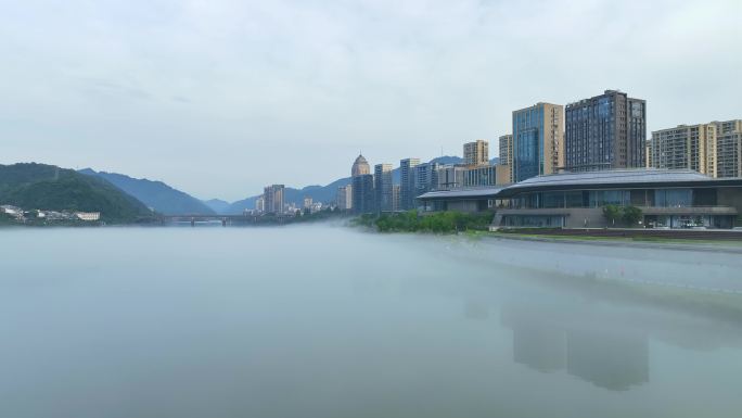 杭州市建德市新安江镇的清晨