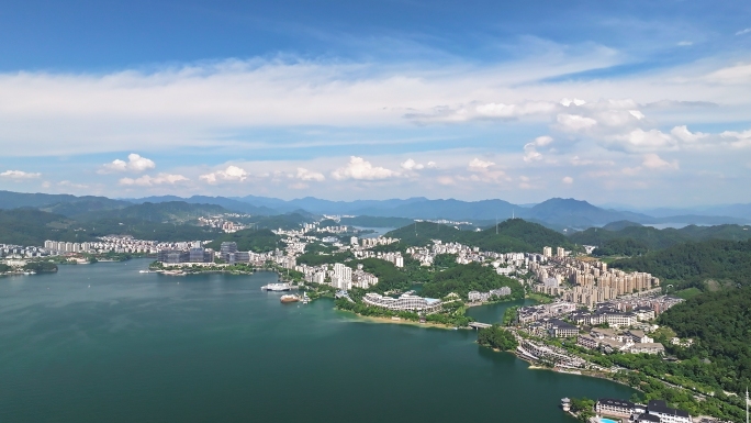 【4k原创】淳安县千岛湖镇航拍