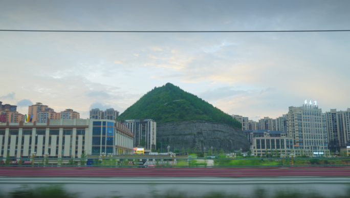 高铁窗外风景