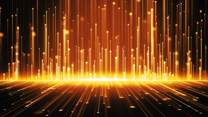 金色粒子线条背景