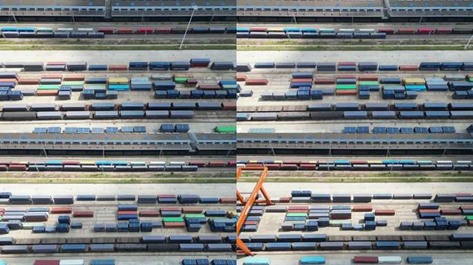 中欧班列国际陆港货运集装箱