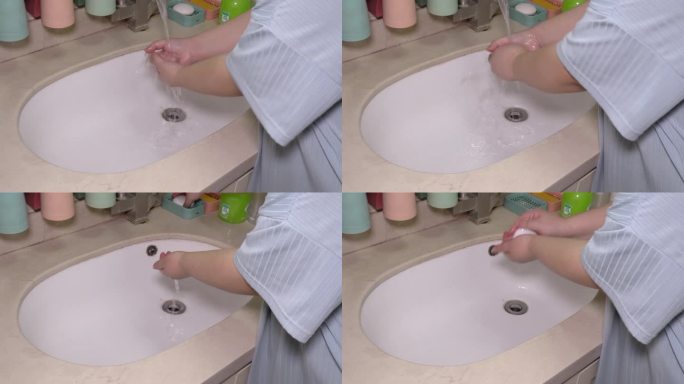 盥洗池洗手卫生 (2)