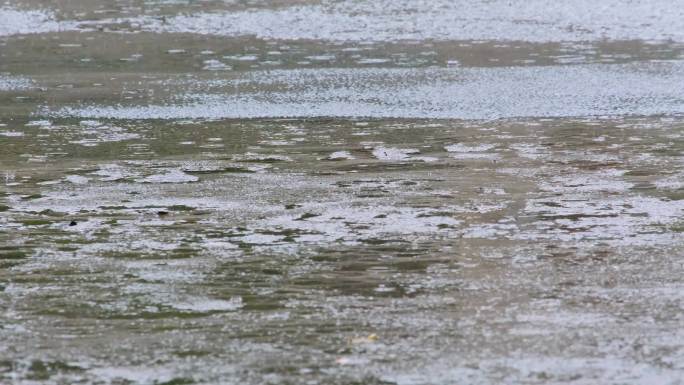 下暴雨下大雨下雨天雨水雨滴街景街道街头风