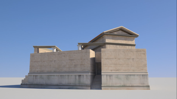 古罗马建筑三维模型(简模)