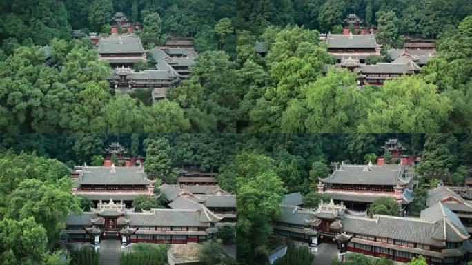 都江堰二王庙 深山藏古寺 都江堰素材