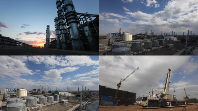 化工厂能源工业园生产线延时摄影吊机安装
