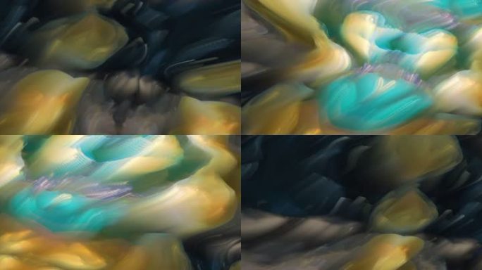 抽象艺术海浪海洋涌动创意视觉粒子投影05
