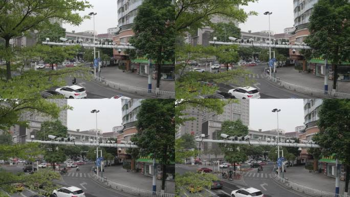 城市交通违章摄像头拍摄监控