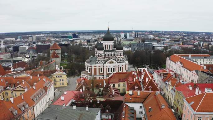 爱沙尼亚塔林中世纪古城教堂