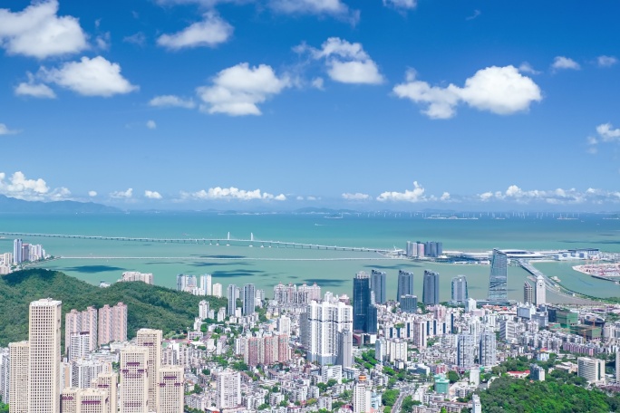 「5.4航拍延时」珠海高空唯美城市空镜