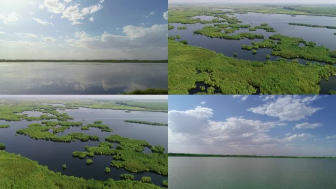 内蒙古 蒙古包 湖 水库 湿地