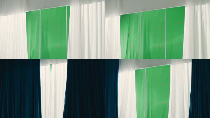 窗帘绿幕