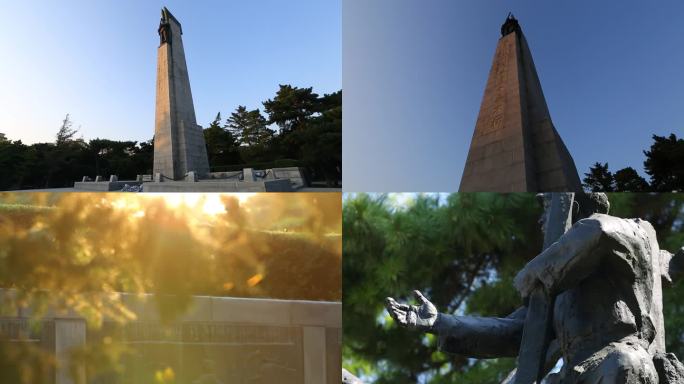 沈阳抗美援朝纪念碑和英雄雕像