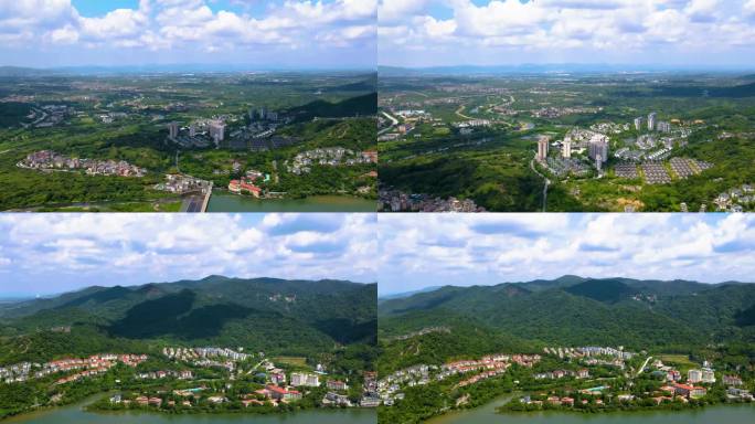 广州从化 山景 山川河流  风景航拍