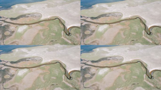 航拍湖东洱海旅游风景区倒淌河