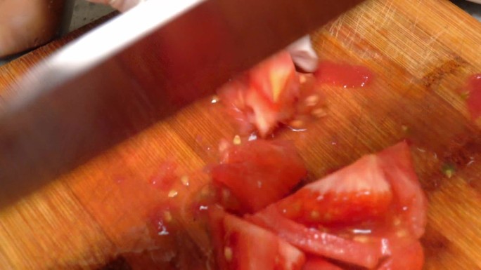 美食制作切西红柿 (3)