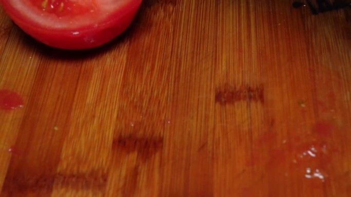 食材处理西红柿去皮切块 (1)