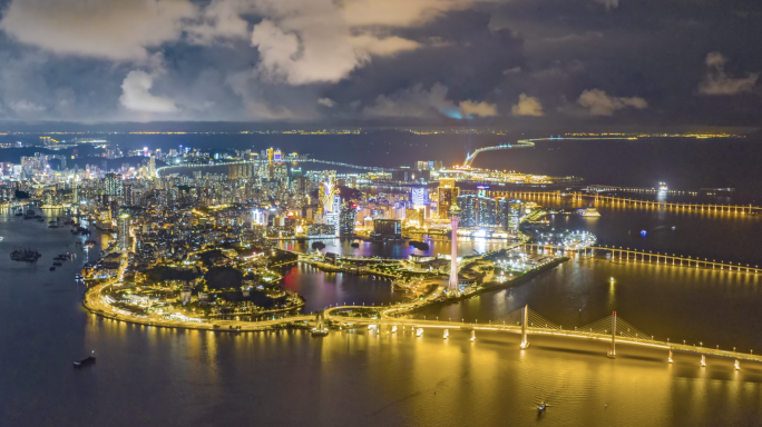 大湾区澳门珠海夜景延时03