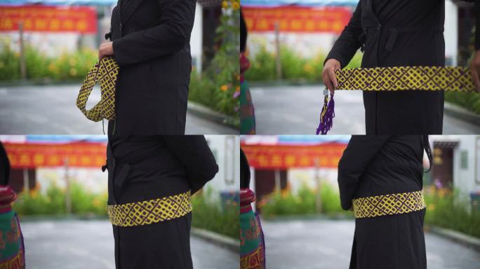 编织物品 手部 麻绳编织 藏族工艺品