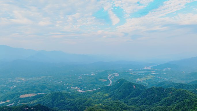 鲁山县天龙池景区航拍延时摄影