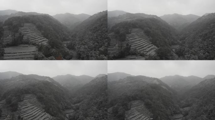 杭州西湖景区云栖竹径九溪十八涧雪景航拍
